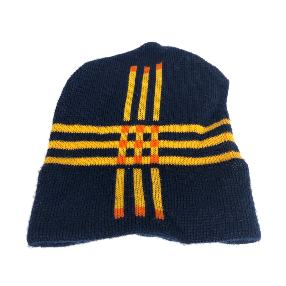 Jonathan Richards navy blue wool beanie
